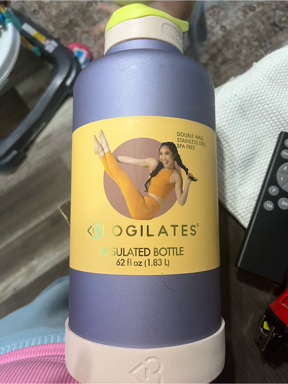Blogilates 62 oz Insulated Water Bottle see photos for condition